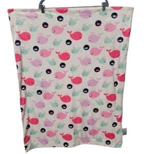 Target Multicolored Whale Soft Throw Blanket 30.5 x 38